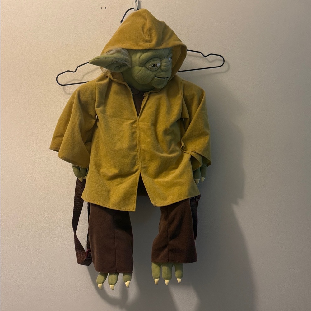 Rare Disney Parks Star Wars Yoda Backpack Buddies Plush 24”